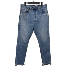 Levi's Premium 501 Skinny W 31 L 28 Fringed ankle